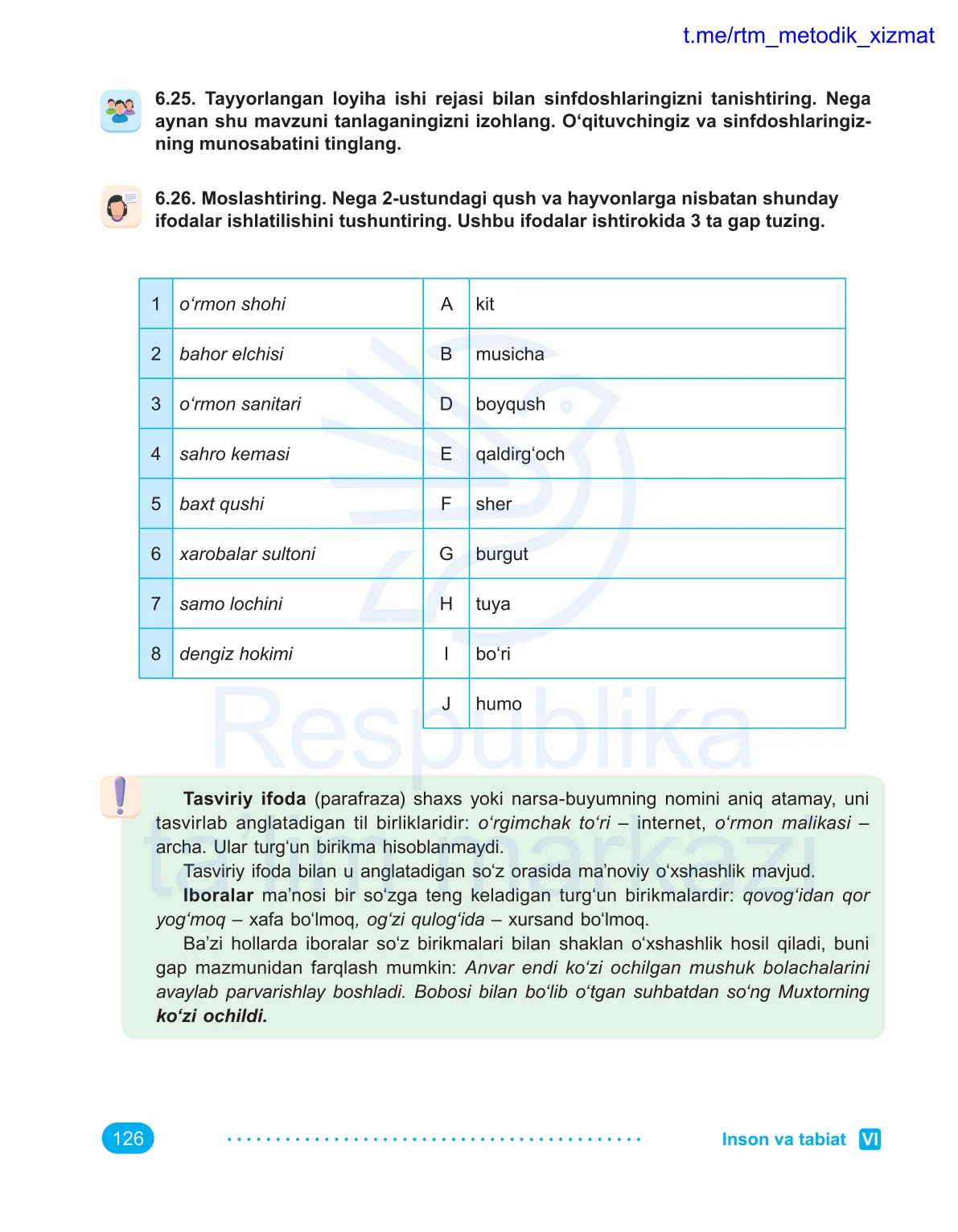 Inson va tabiat (6-dars)