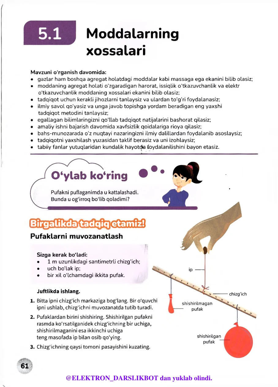 Moddalarning xossalari