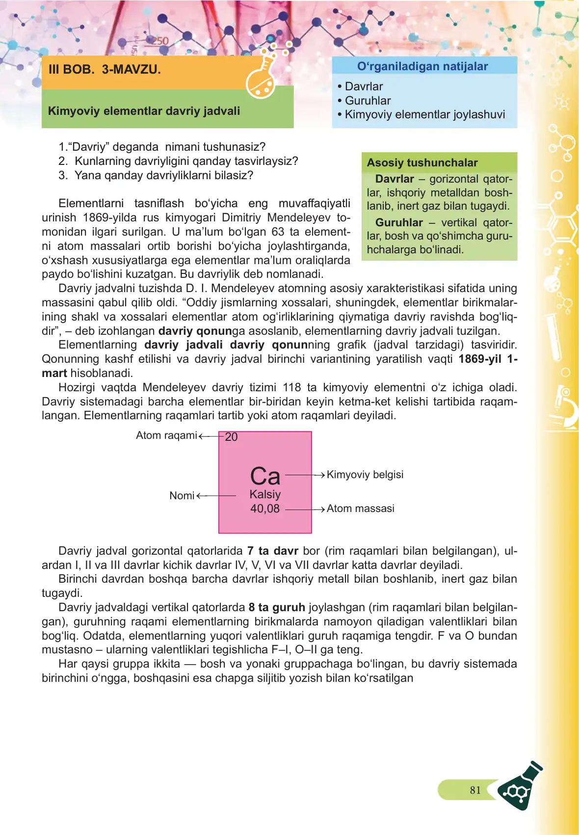 Kimyoviy elementlar davriy jadvali
