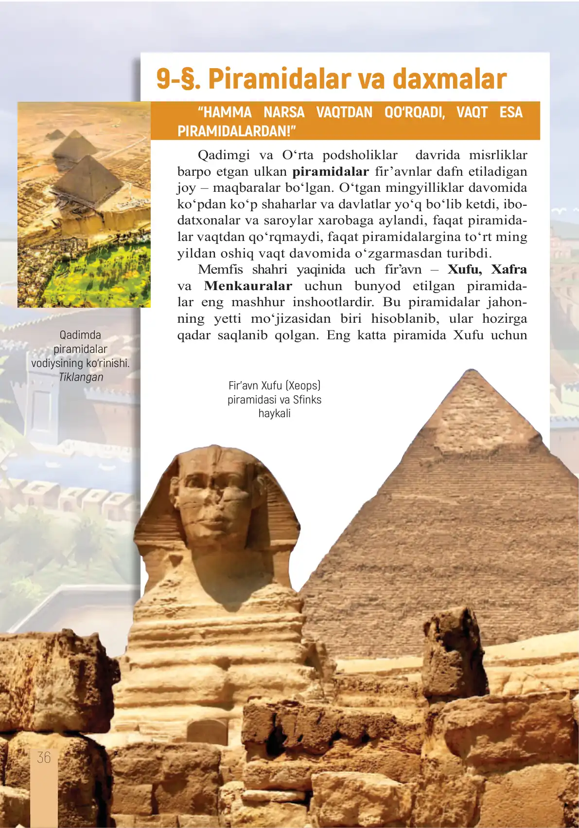 Piramidalar va daxmalar