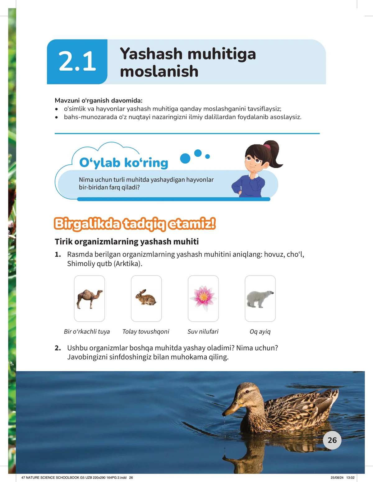 Yashash muhitiga moslanish