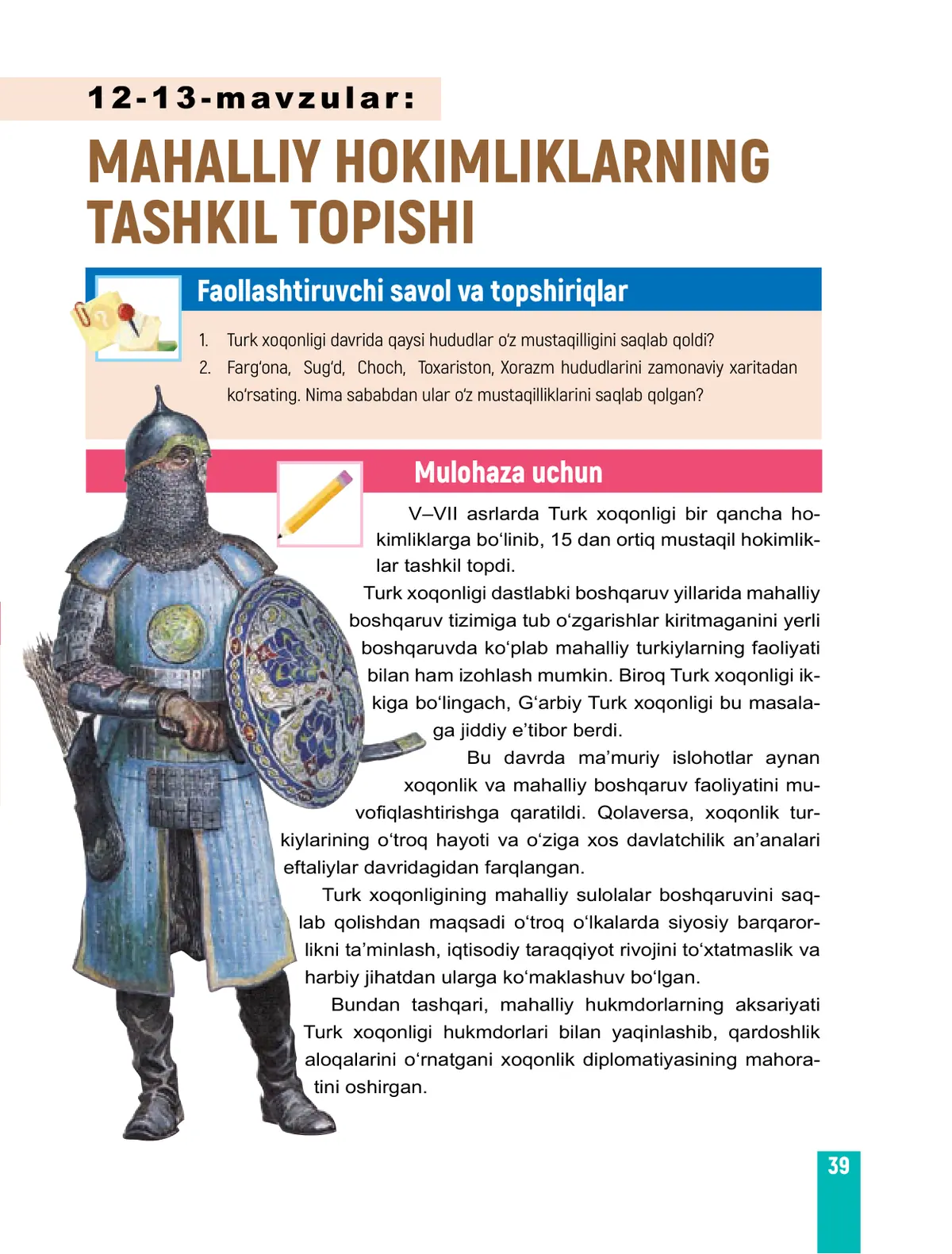 Mahalliy hokimliklarning tashkil topishi