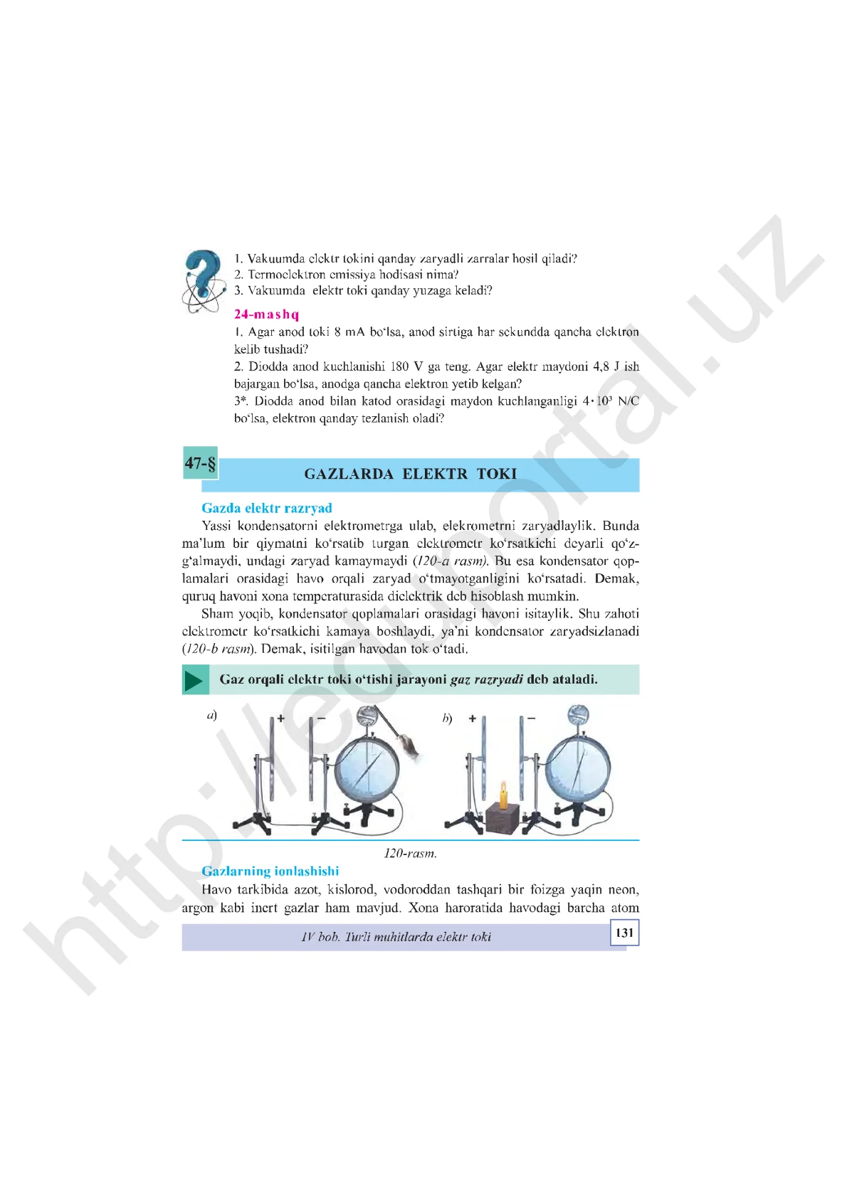 Gazlarda elektr toki