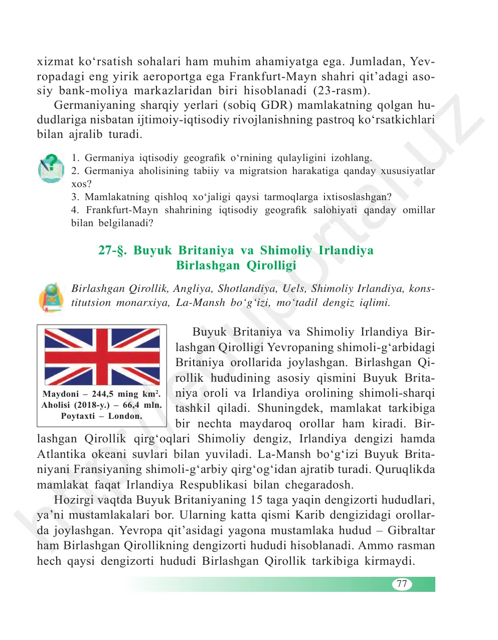 Buyuk britaniya va shimoliy irlandiya birlashgan qirolligi