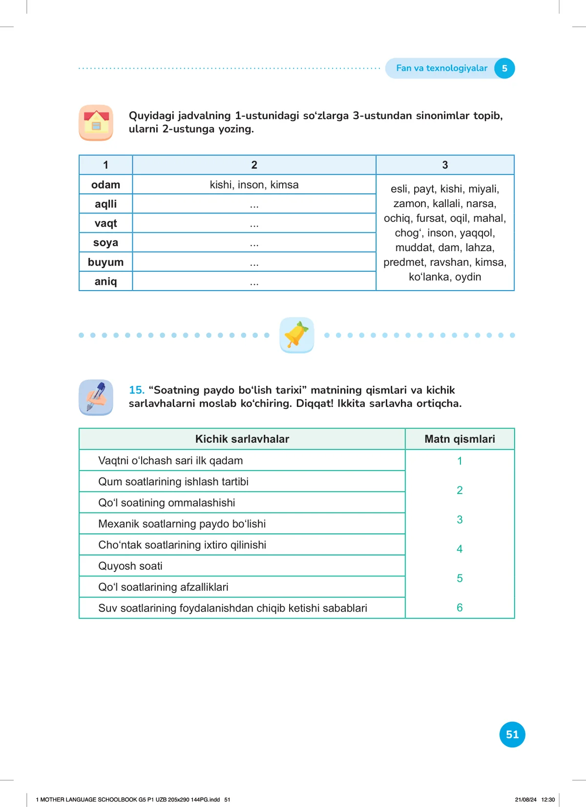 Fan va texnologiyalar (5-dars)