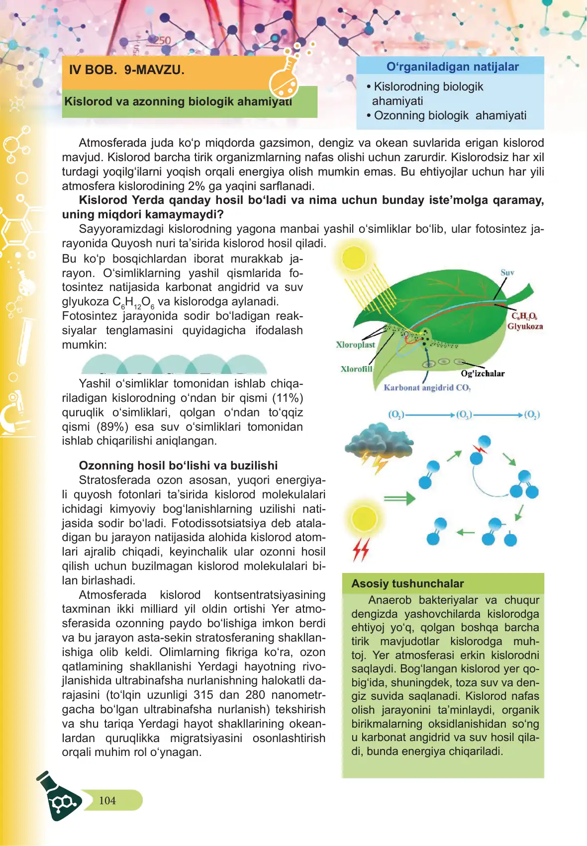 Kislorod va ozonning biologik ahamiyati