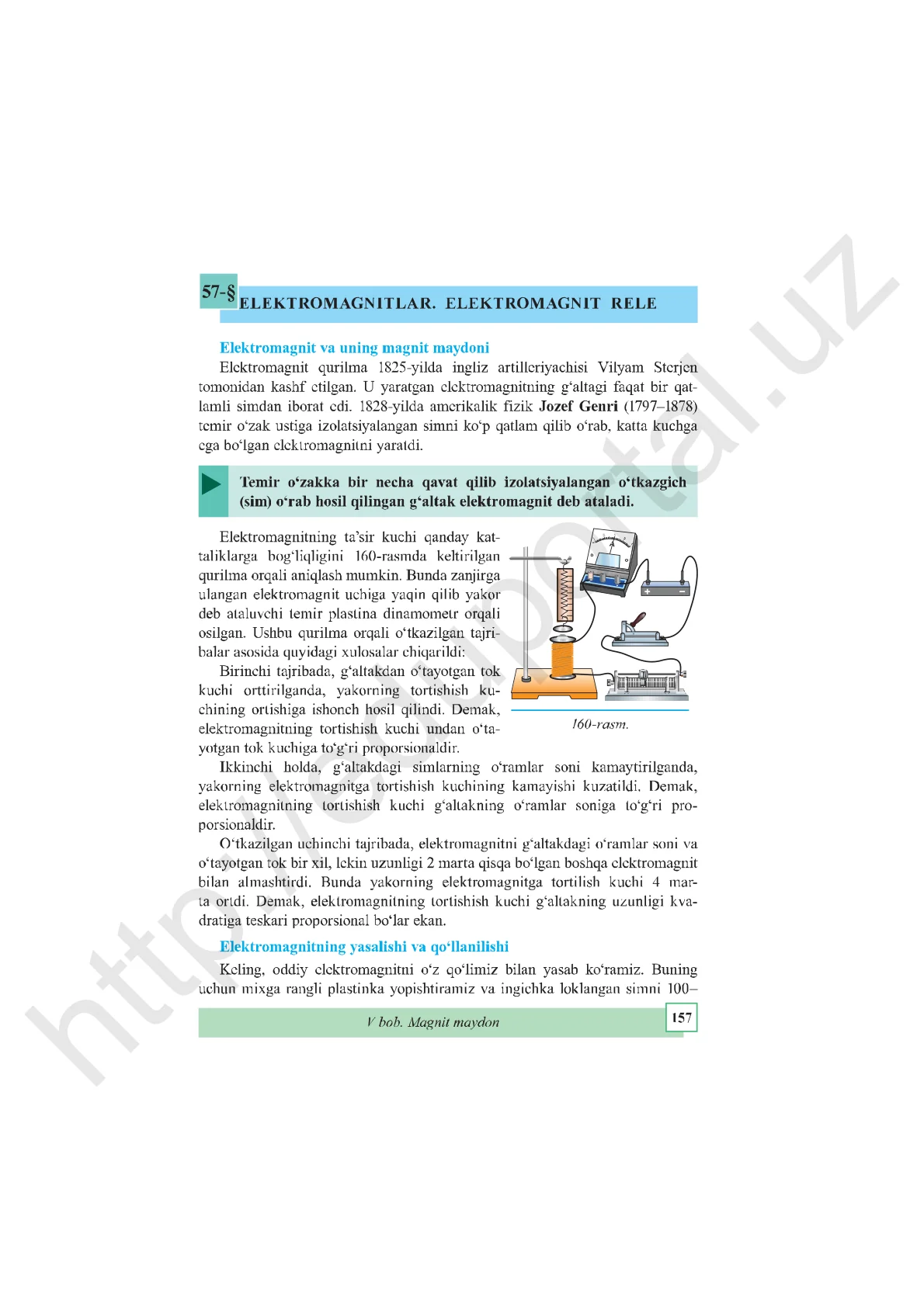Elektromagnitlar. Elektromagnit rele