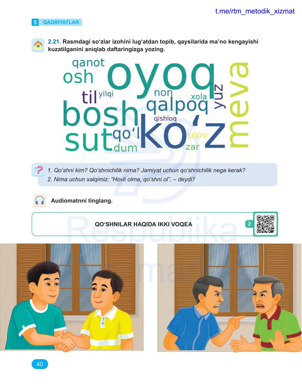 Qadriyatlar (5-dars)