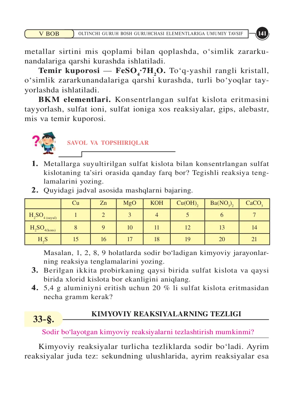 Kimyoviy reaksiyalarning tezligi