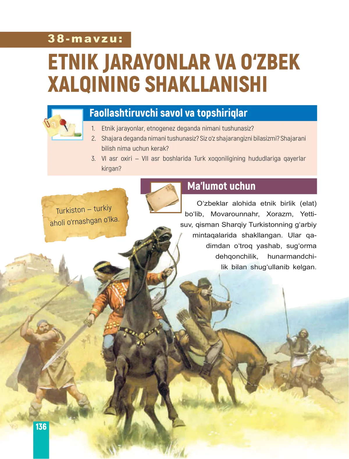 Etnik jarayonlar va o‘zbek xalqining shakllanishi