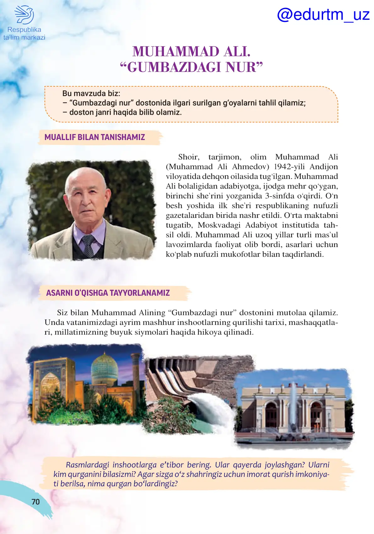 Muhammad ali. Gumbazdagi nur