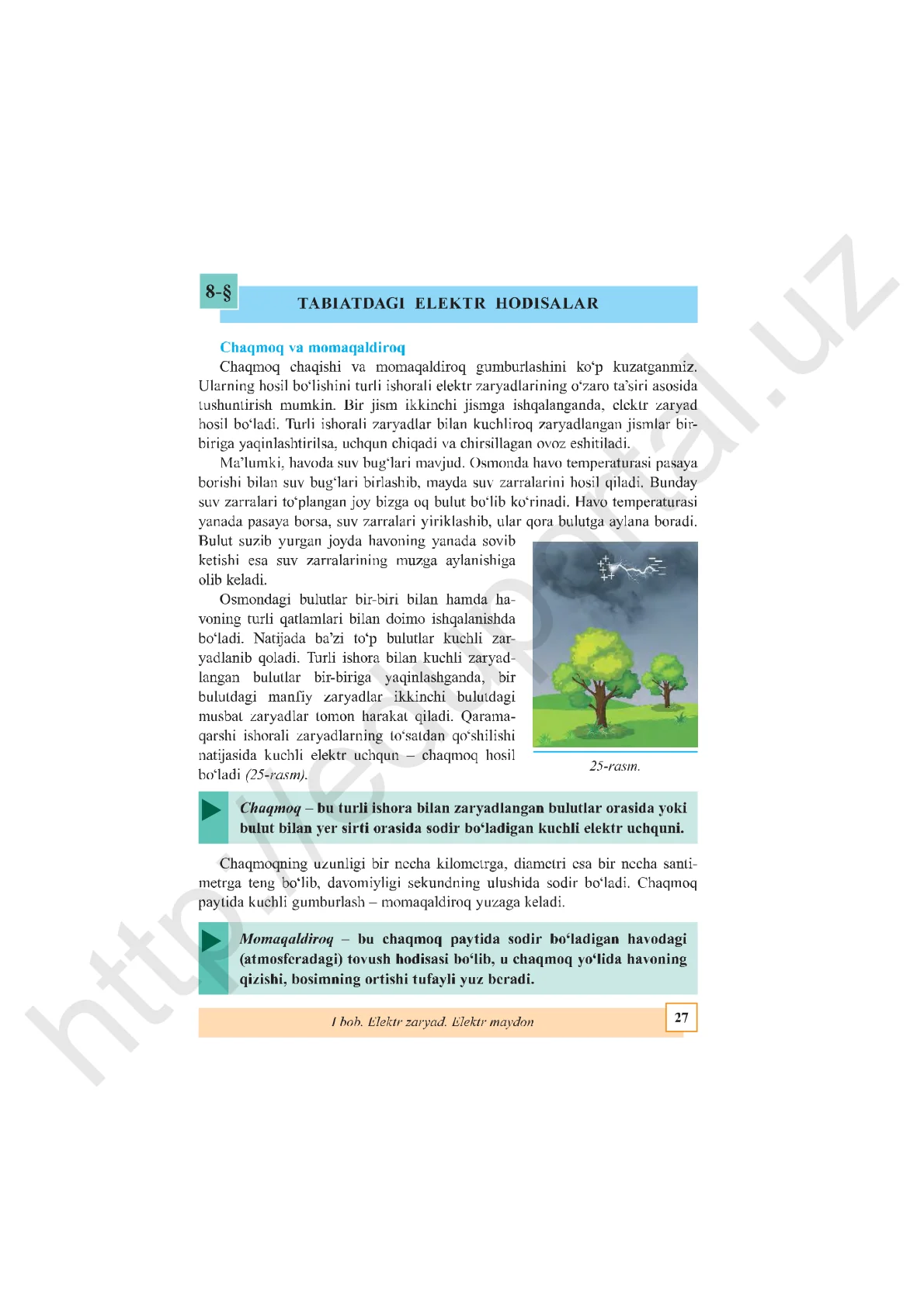 Tabiatdagi elektr hodisalar