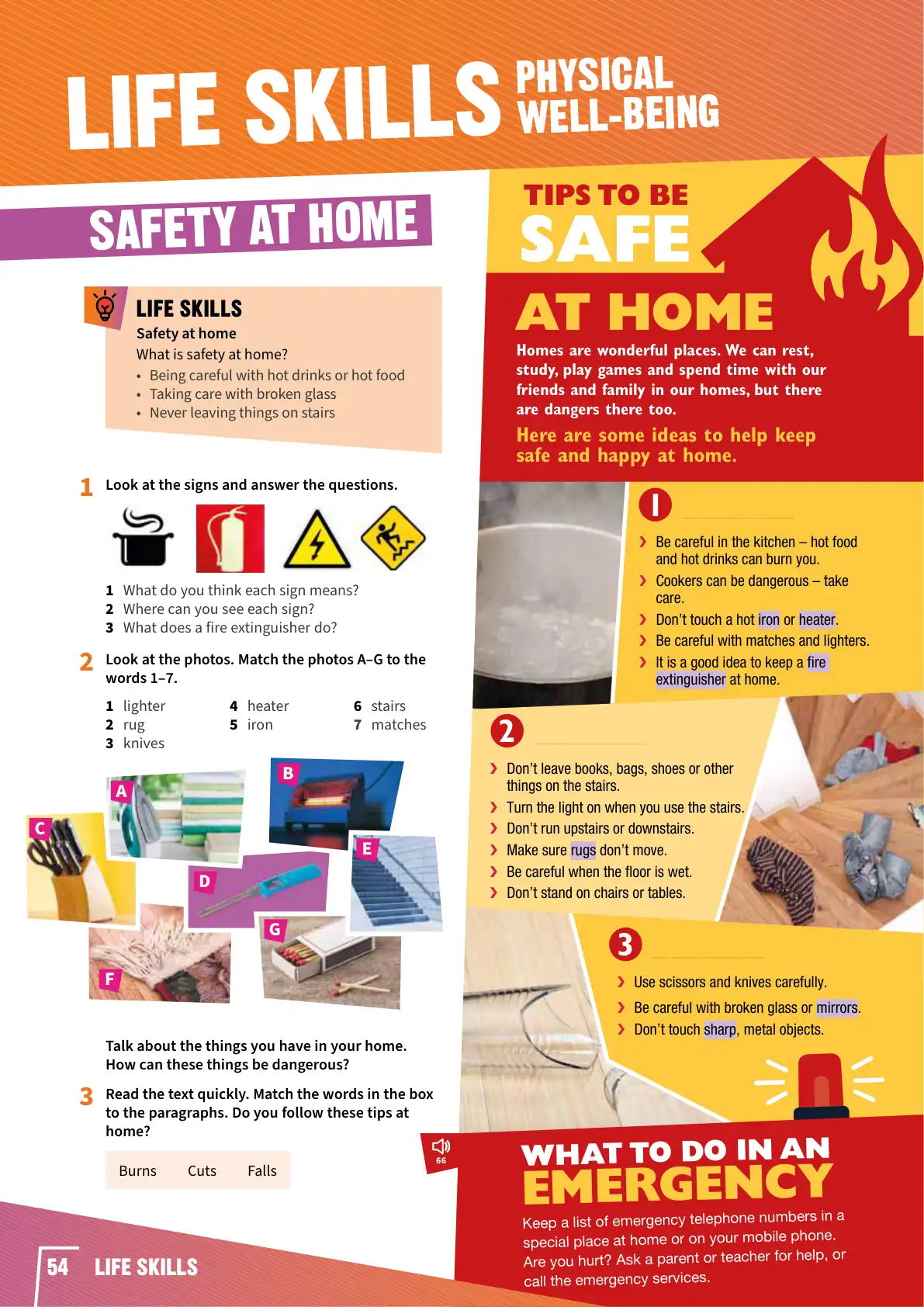 Physical well-being: safety at home