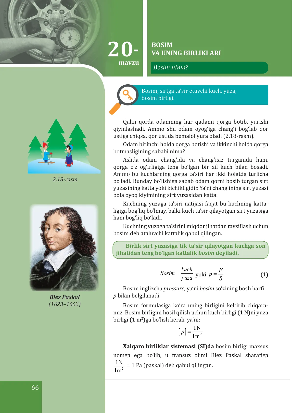 Bosim va uning birliklari