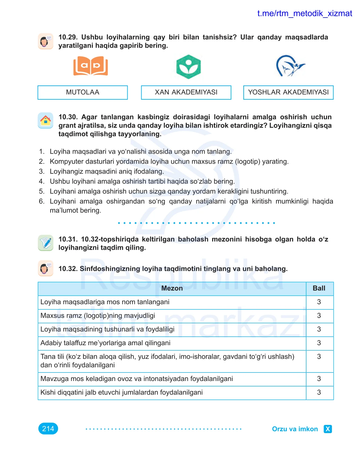 Orzu va imkon (7-dars)
