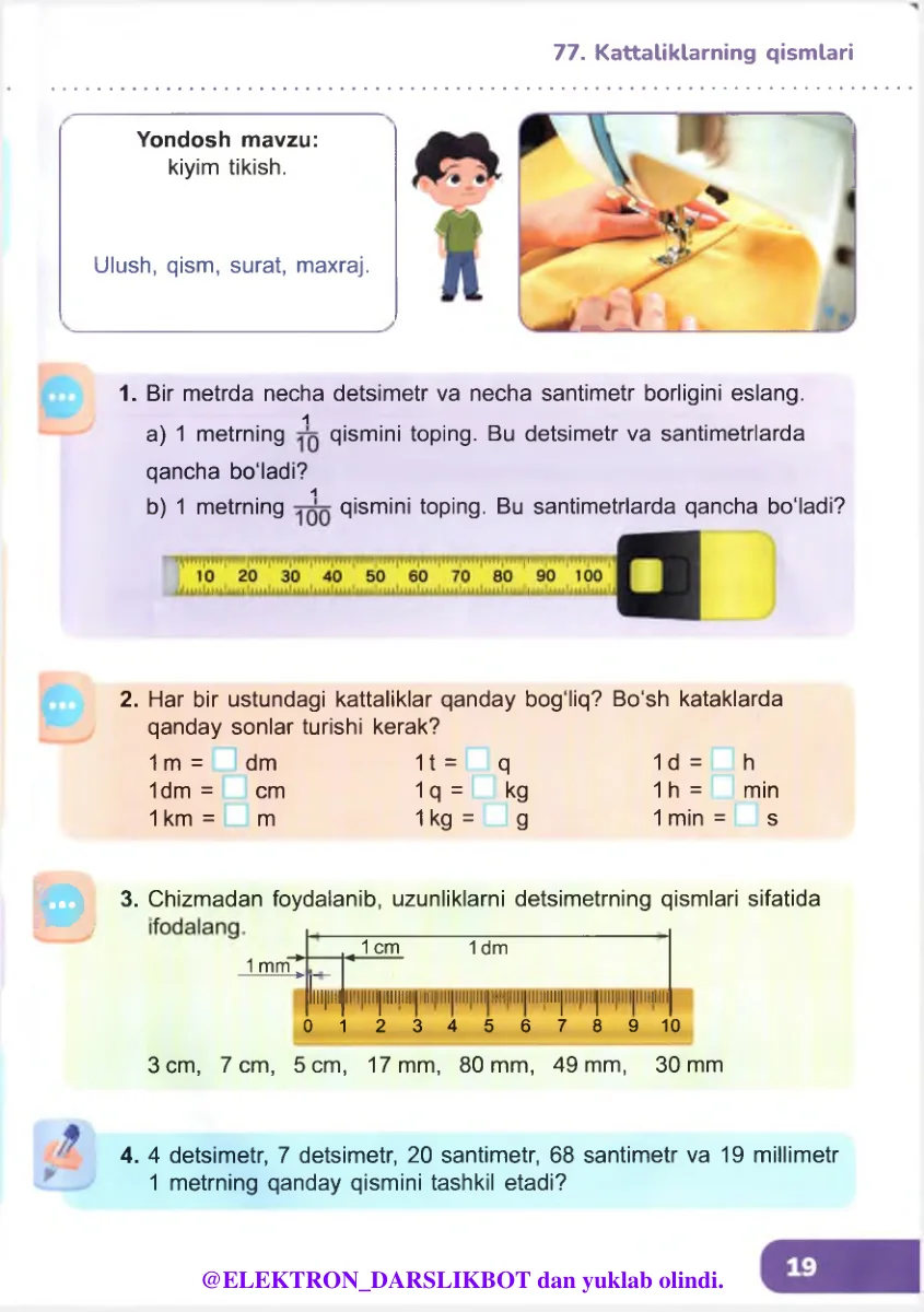 Kattaliklarning qismlari