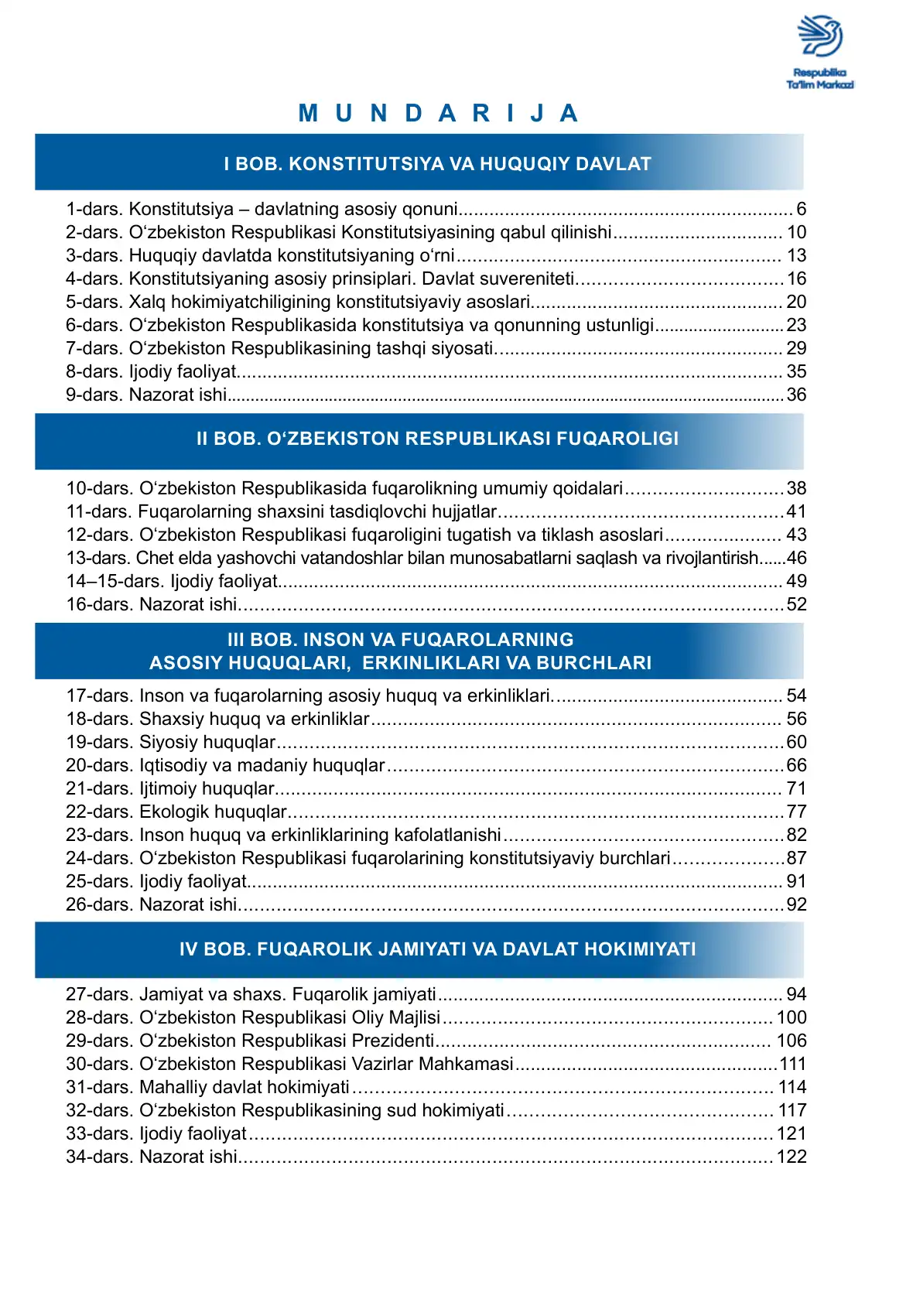 O‘zbekiston respublikasi konstitutsiyasining qabul qilinishi