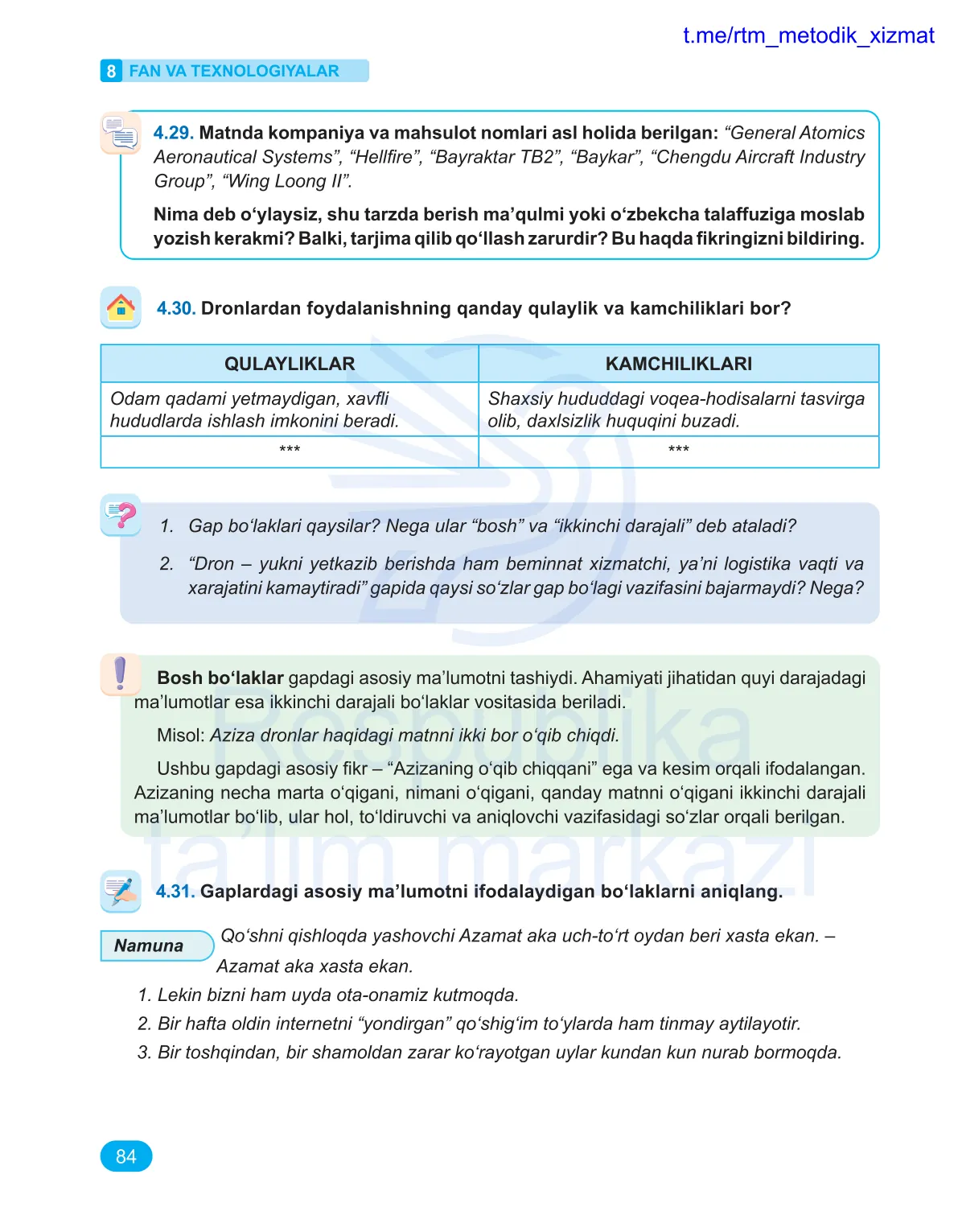 Fan va texnologiyalar (8-dars)