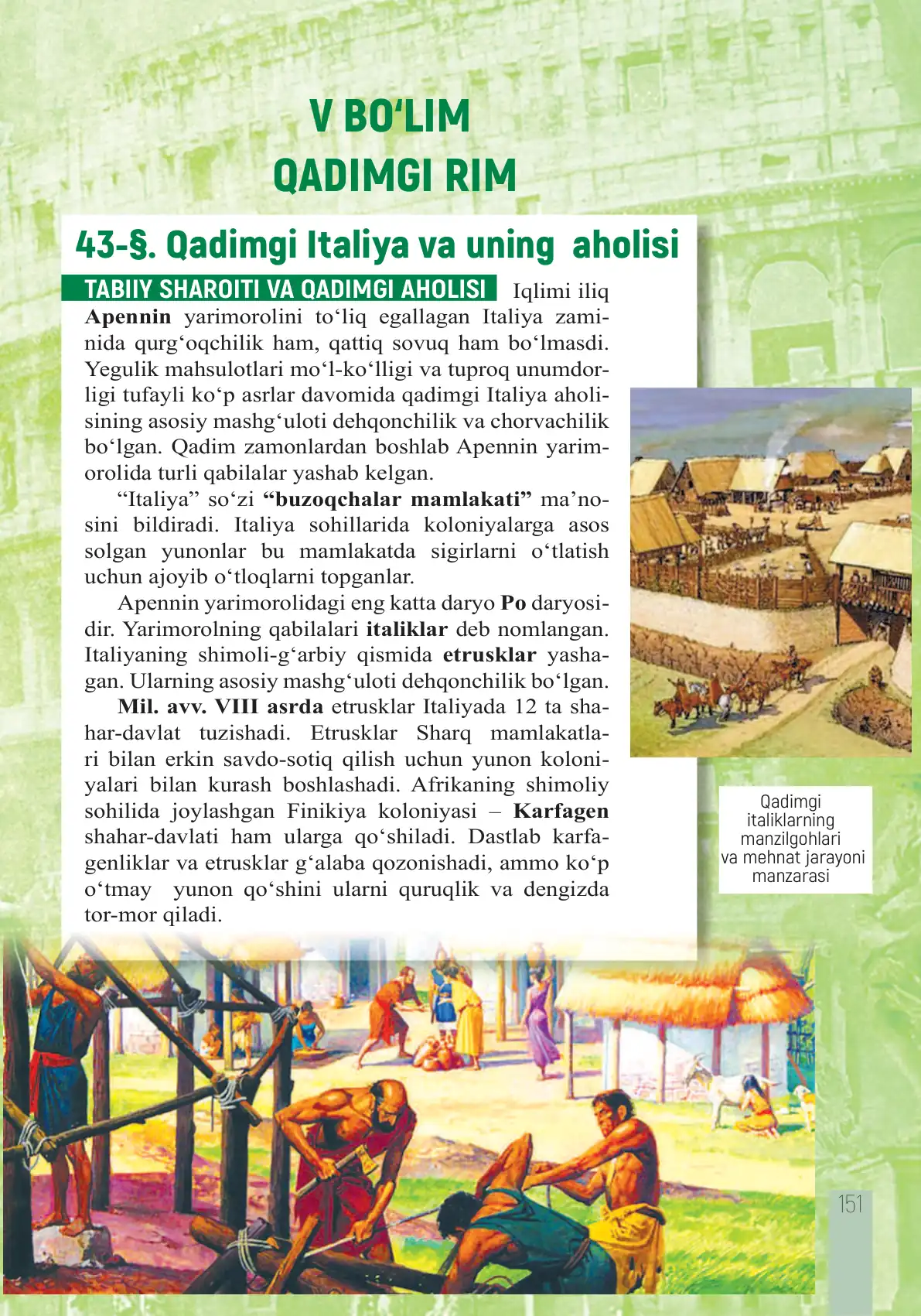 Qadimgi italiya va uning aholisi