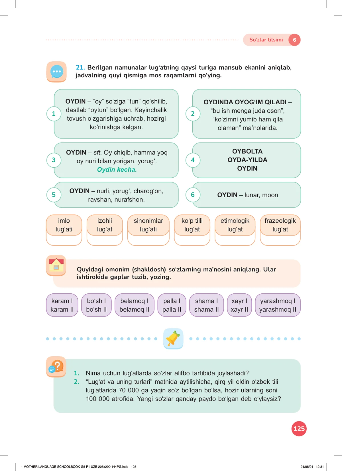 So‘zlar tilsimi (6-dars)