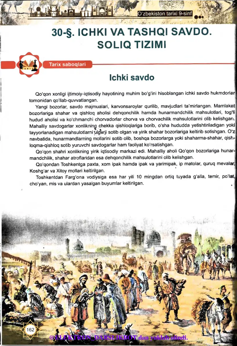 Ichki va tashqi savdo. soliq tizimi