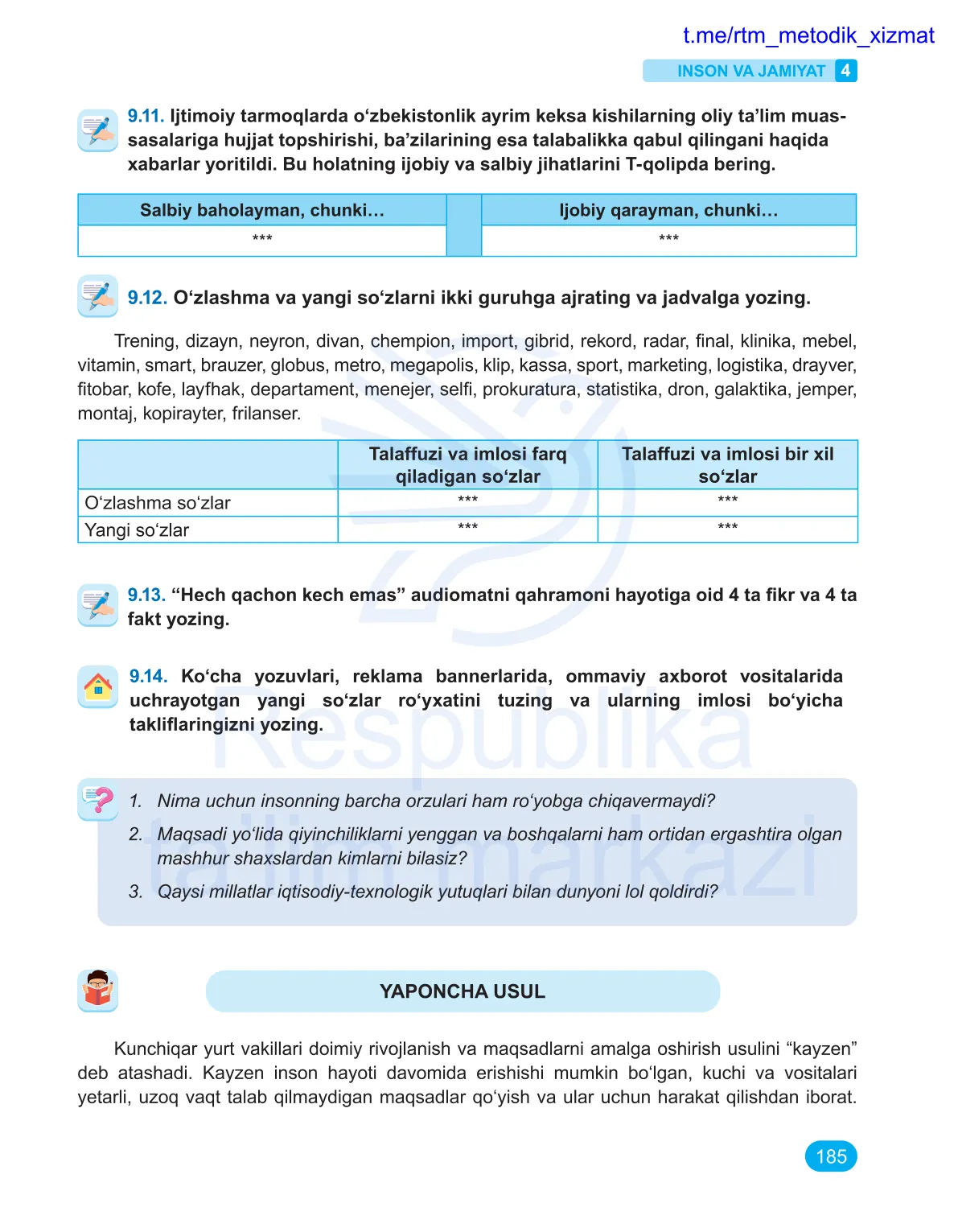 Inson va jamiyat (4-dars)