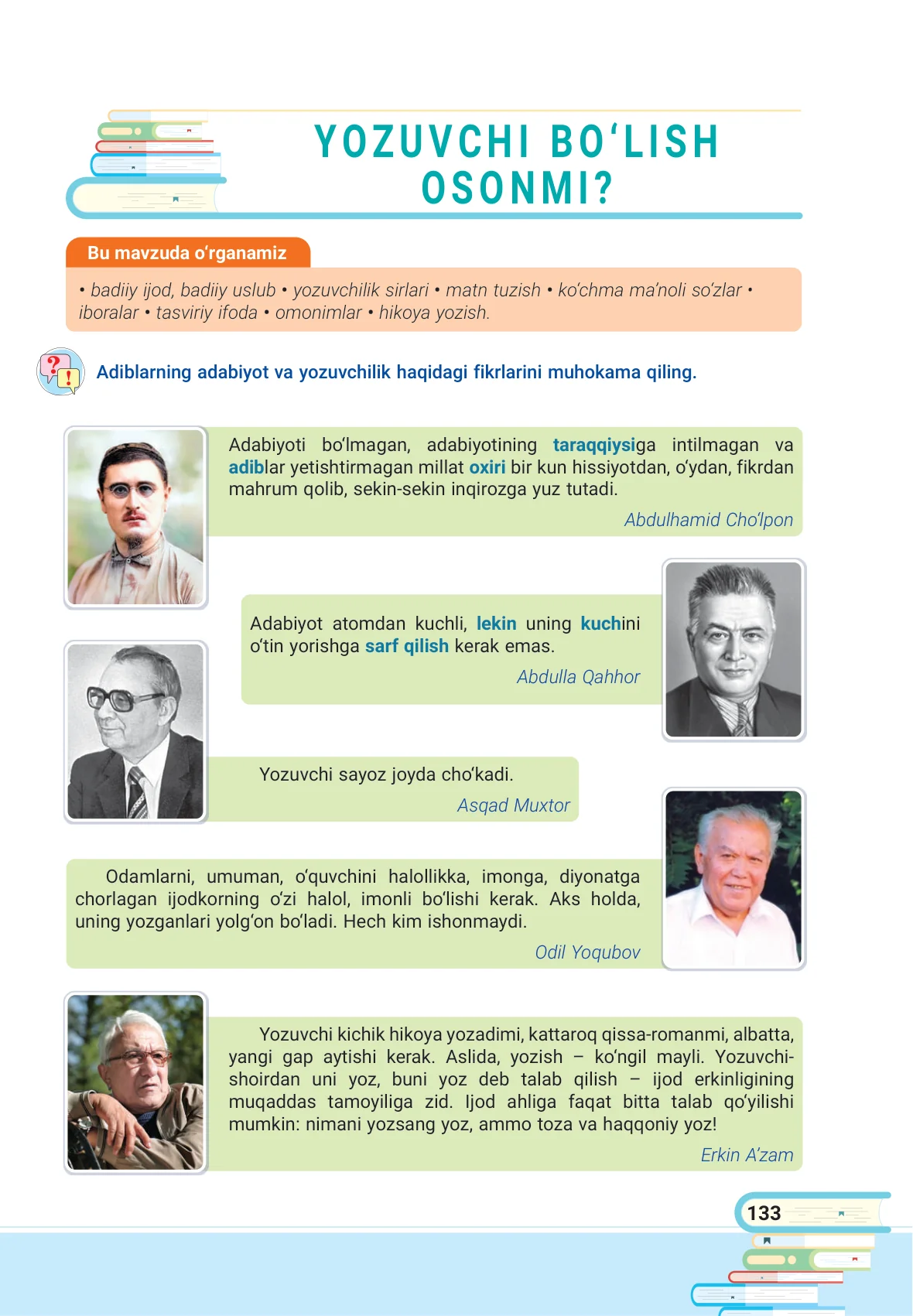 Yozuvchi bo‘lish osonmi