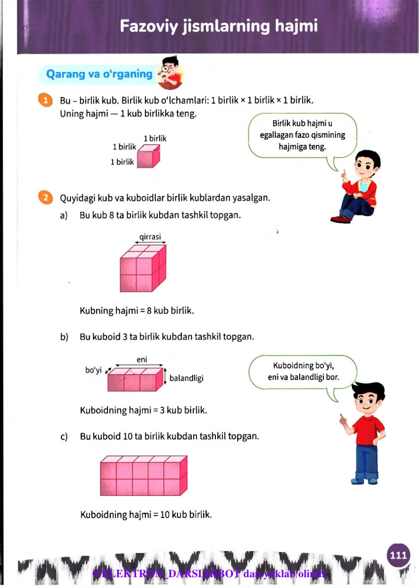 Fazoviy jismlarning hajmi