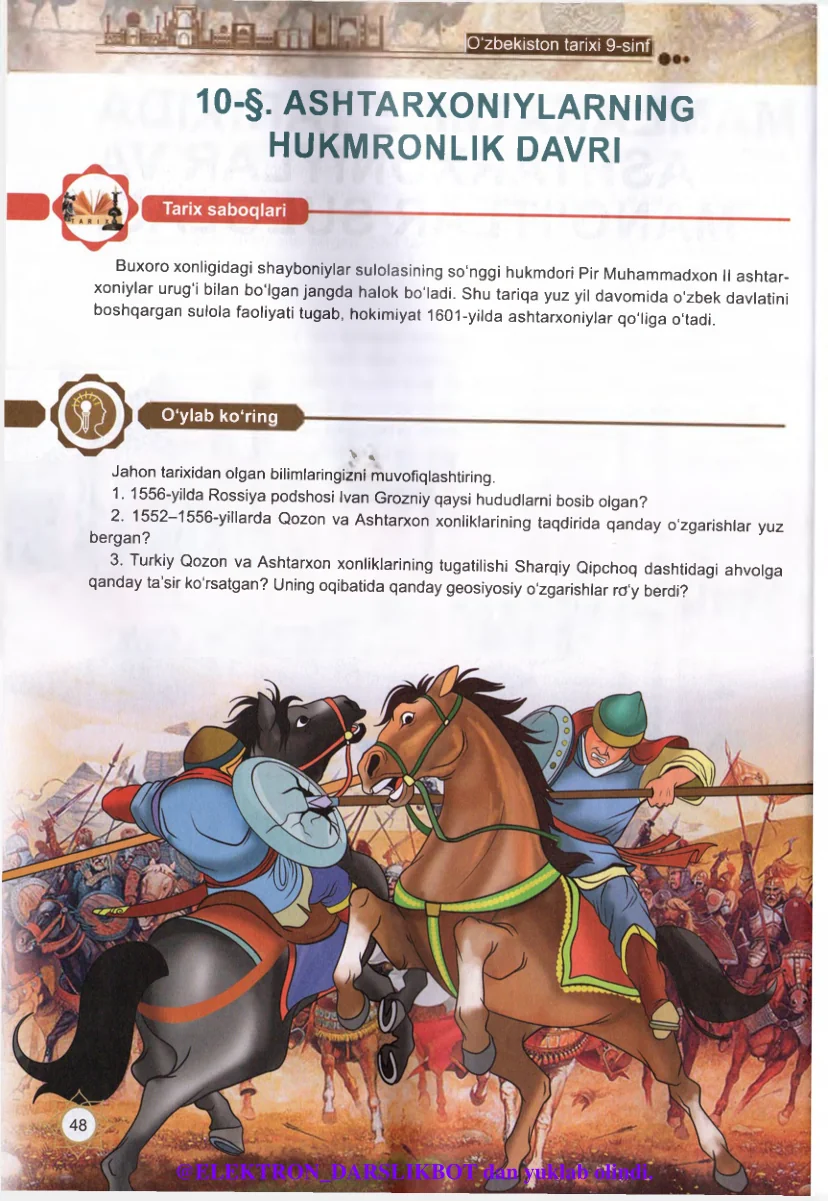 Ashtarxoniylarning hukmronlik davri