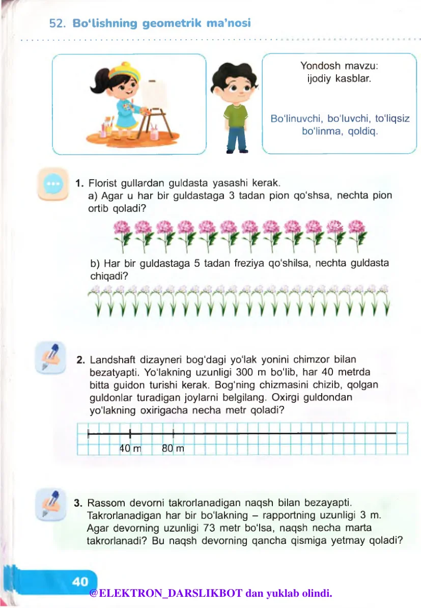 Bo‘lishning geometrik ma’nosi