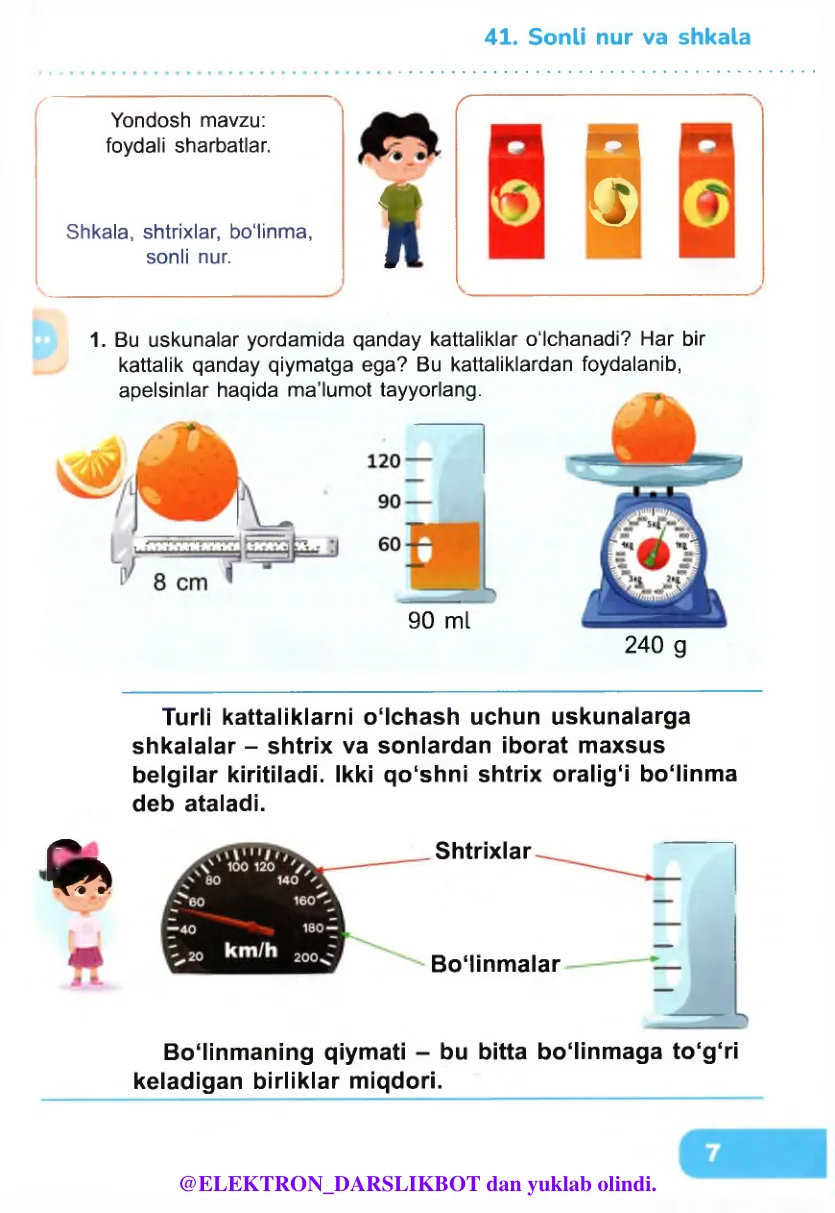 Sonli nur va shkala
