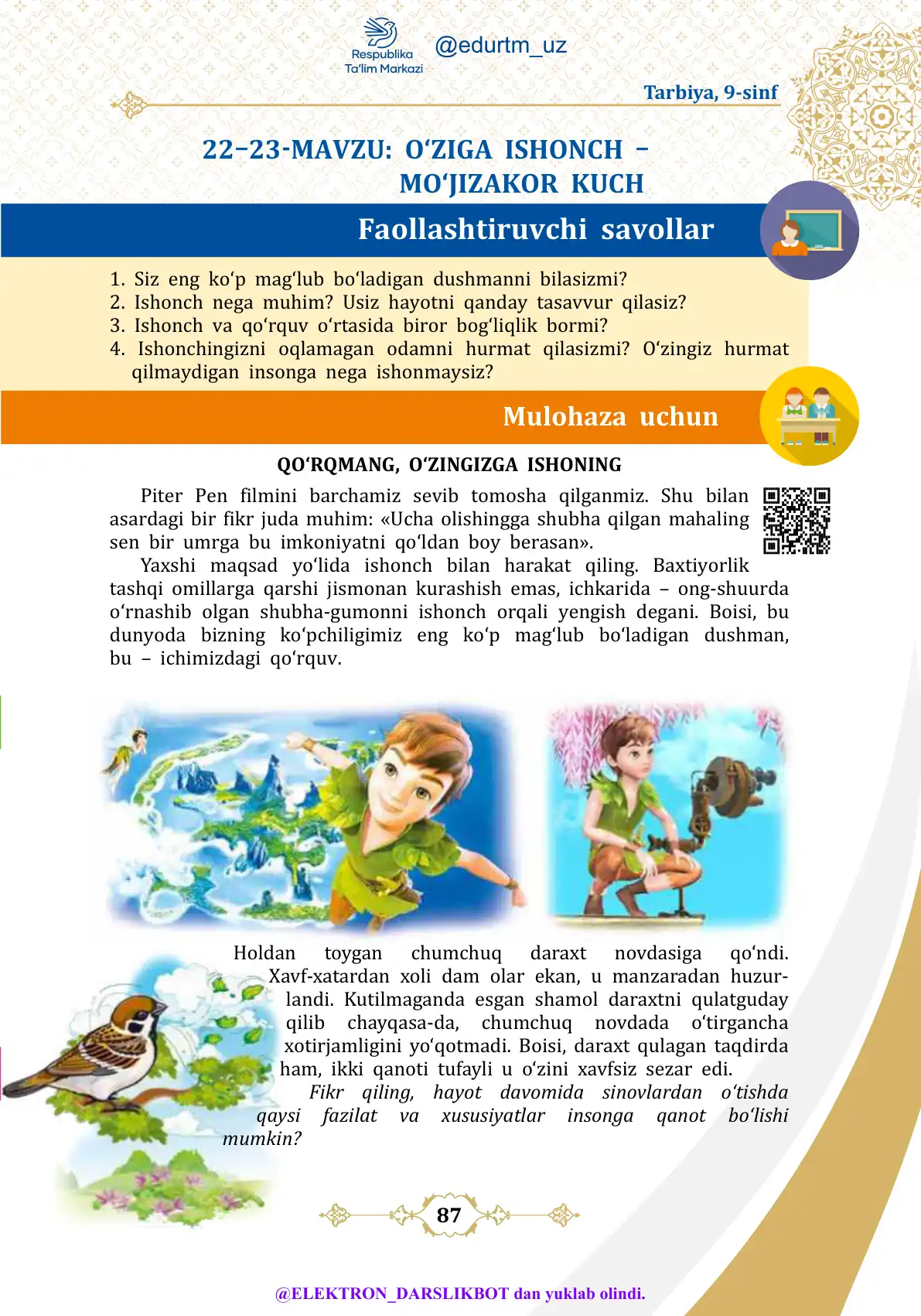 O'ziga ishonch-mo'jizakor kuch