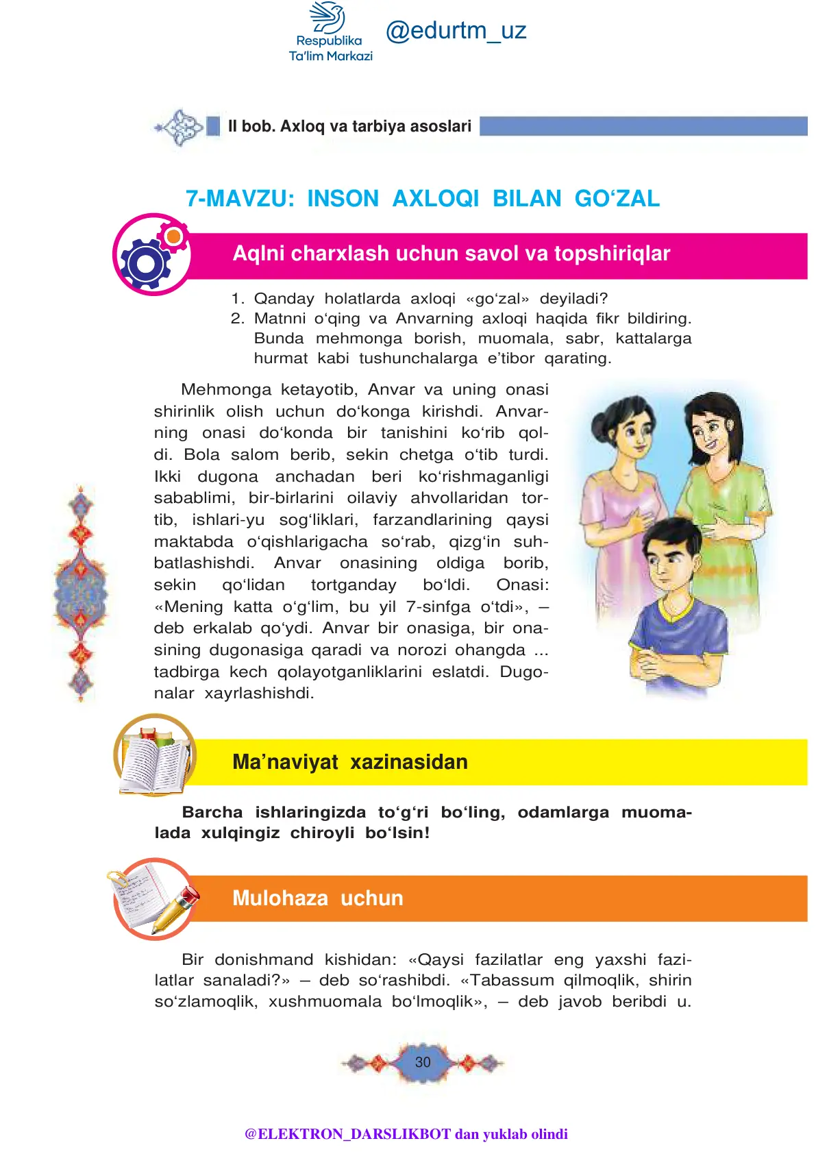 Inson axloqi bilan go'zal