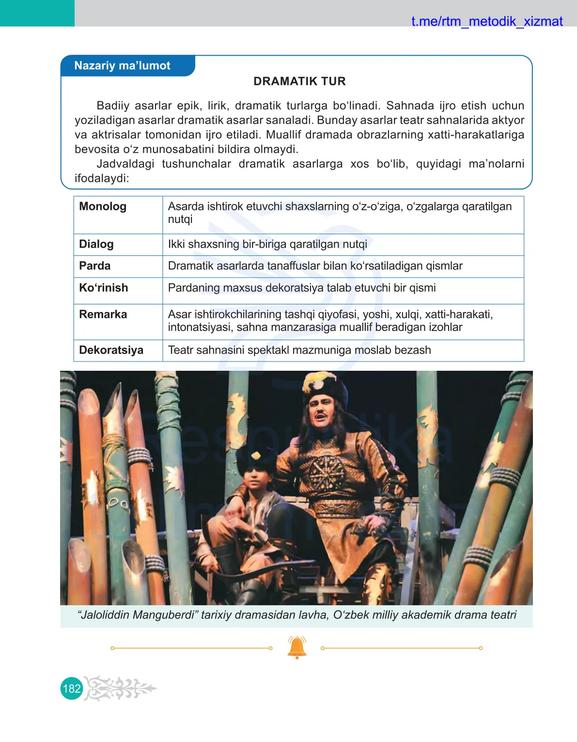 Nazariy malumot. Dramatik tur