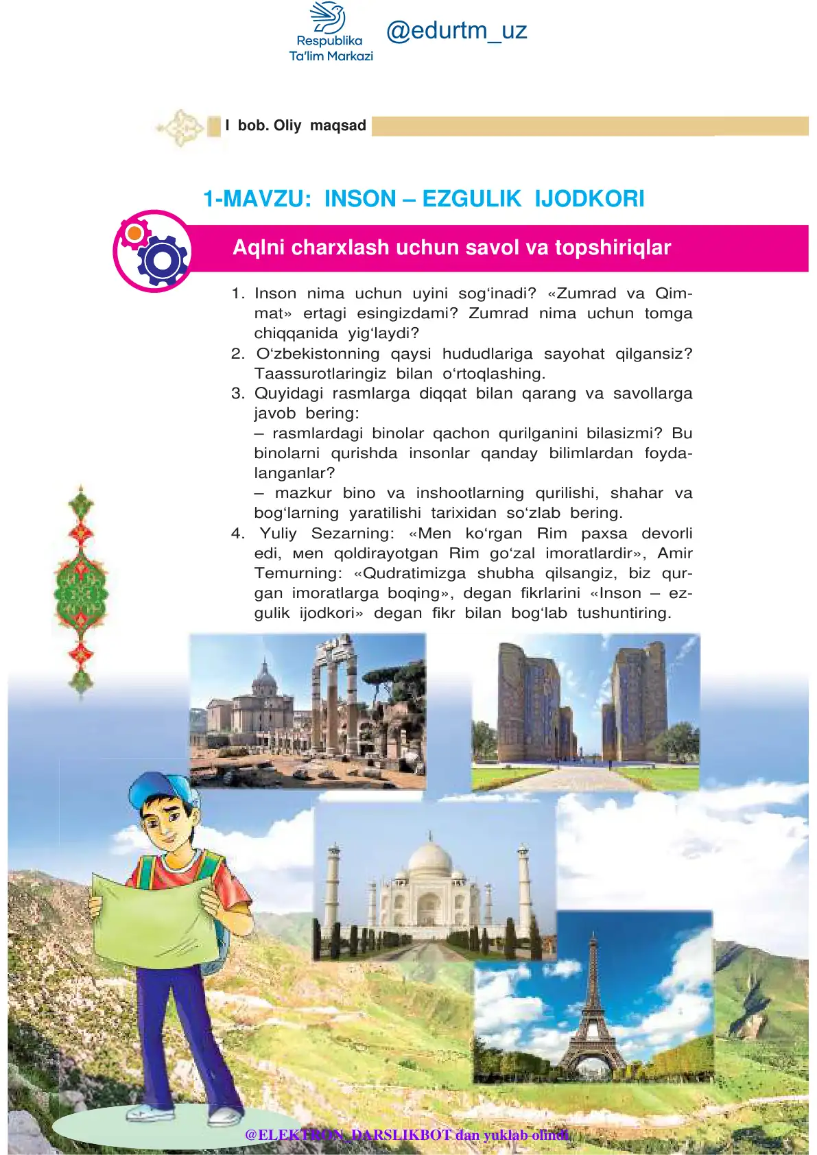 Inson – ezgulik ijodkori